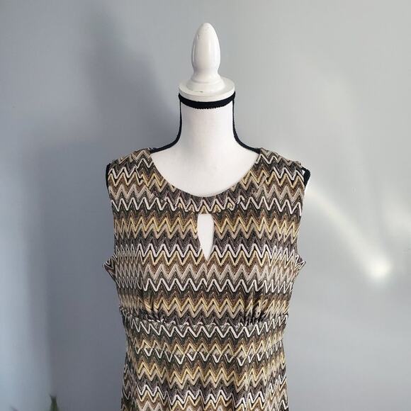 Emma & Michele Sleeveless Striped Dress 12 - Picture 4 of 7